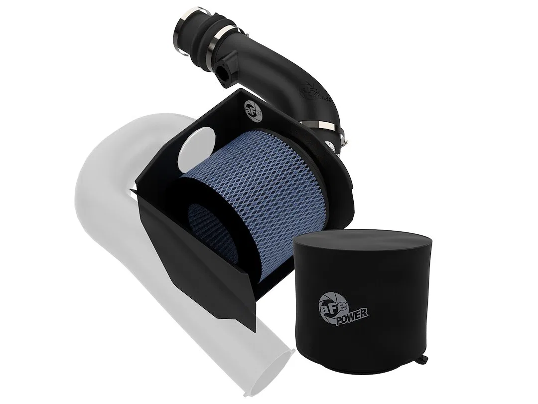54-13012R – AFE Cold Air Intake, Black Plastic Tube Blue Filter With Filter Wrap With Heat Shield Fits 2001 to 2016 N...